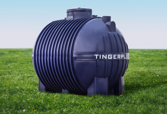 Пластиковая ёмкость TINGERPLAST PT 10, синяя