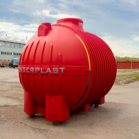 Пластиковая ёмкость TINGERPLAST PT 10, красная