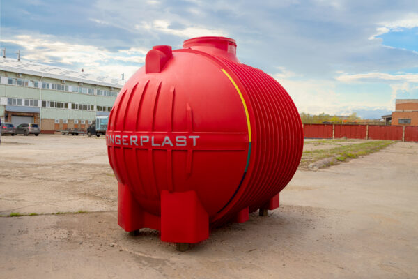 Пластиковая ёмкость TINGERPLAST PT 10, красная