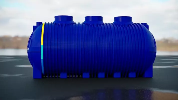Пластиковая ёмкость TINGERPLAST PT 20, синяя