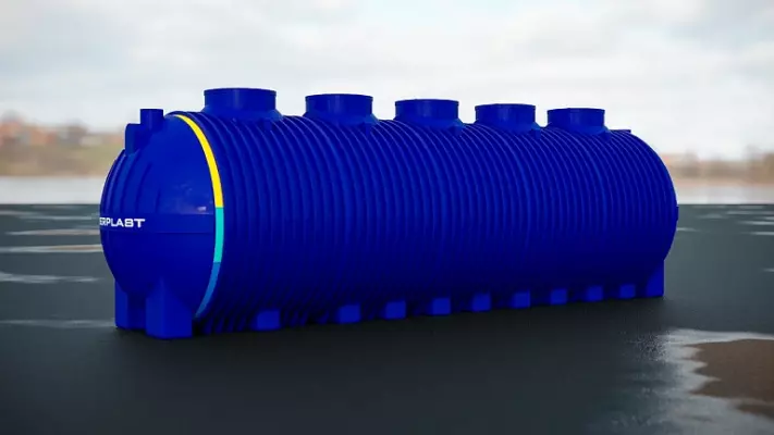 Пластиковая ёмкость TINGERPLAST PT 30, синяя