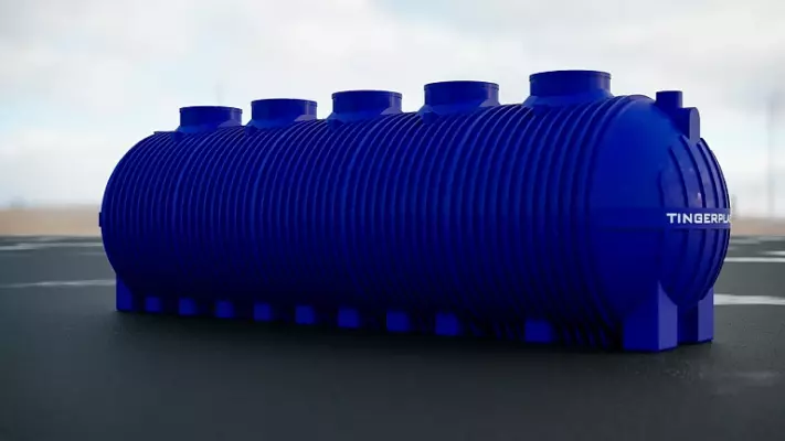 Пластиковая ёмкость TINGERPLAST PT 30, синяя