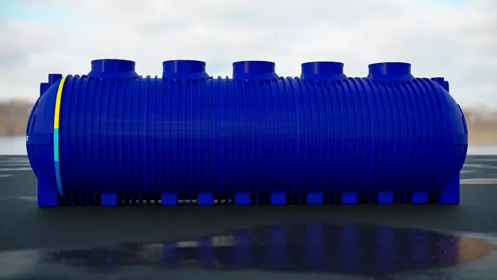 Пластиковая ёмкость TINGERPLAST PT 30, синяя
