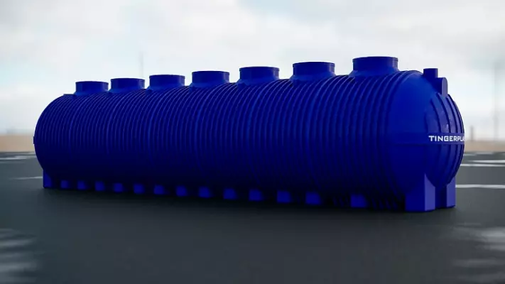 Пластиковая ёмкость TINGERPLAST PT 40, синяя