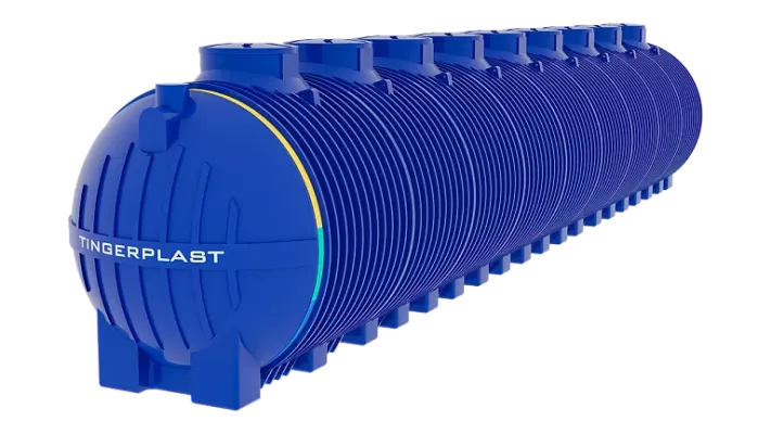Пластиковая ёмкость TINGERPLAST PT 50, синяя