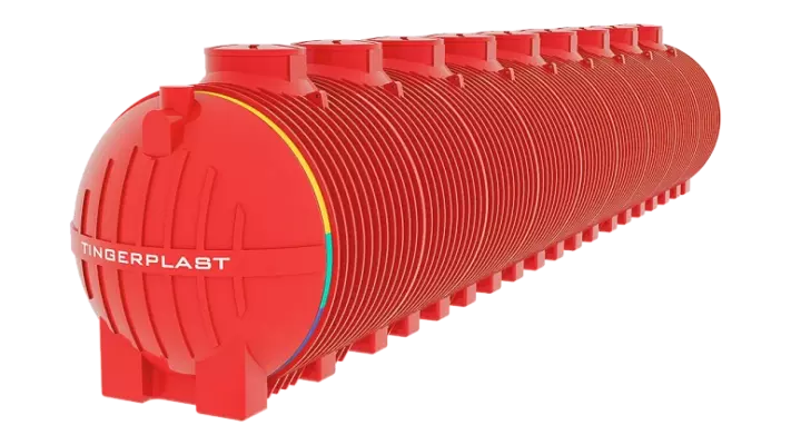 Пластиковая ёмкость TINGERPLAST PT 50, красная